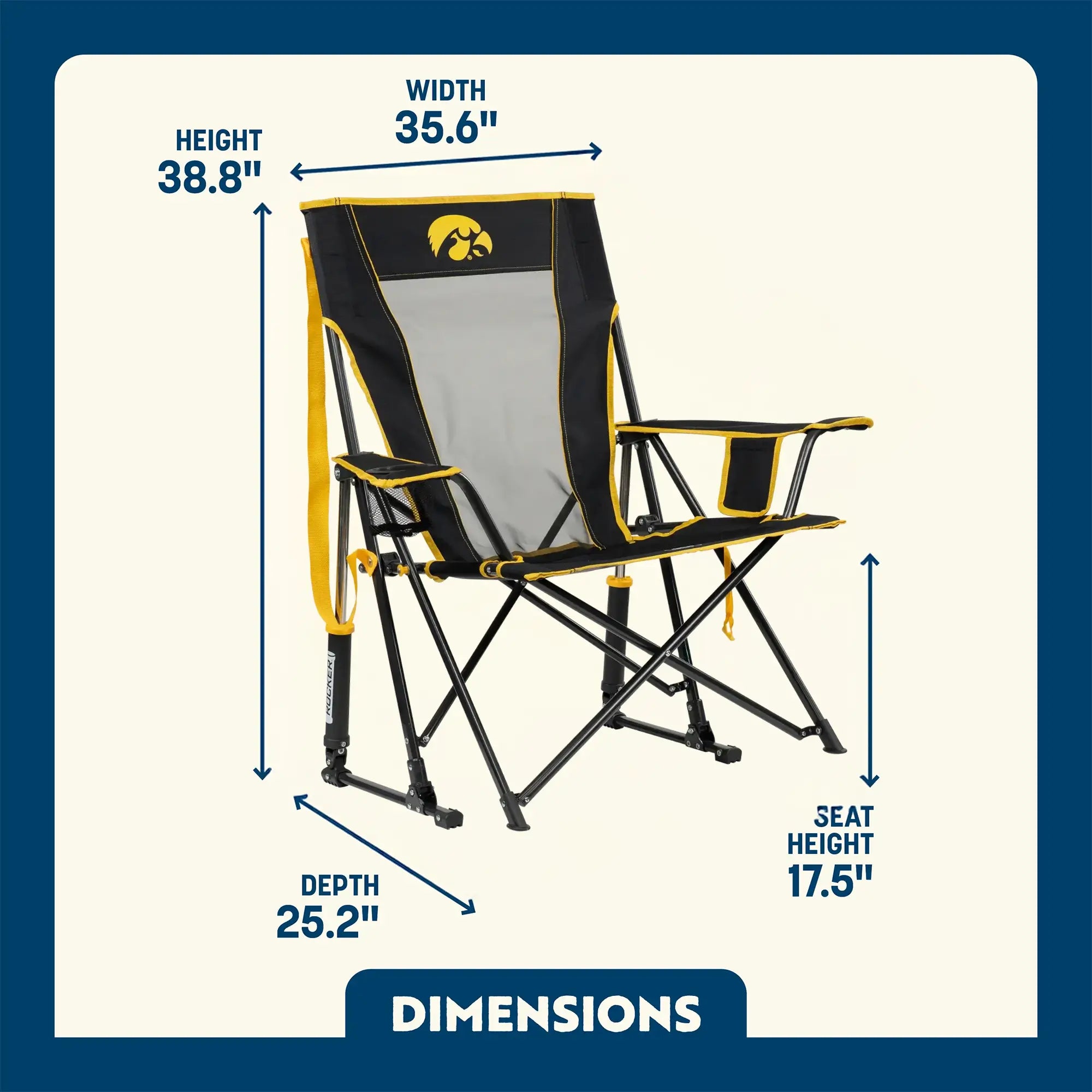 Comfort Pro Rocker™ - Iowa Hawkeyes